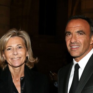 Claire Chazal, Nikos Aliagas - Inauguration de l'exposition photographique de Nikos Aliagas intitulée "Corps et âmes" à la Conciergerie à Paris le 23 Mars 2016. © Dominique Jacovides / Bestimage