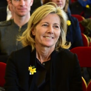 Claire Chazal - Lancement de l'opération "Une jonquille pour Curie" à la mairie du Vème arrondissement à Paris. Le 15 mars 2016 © Giancarlo Gorassini / Bestimage