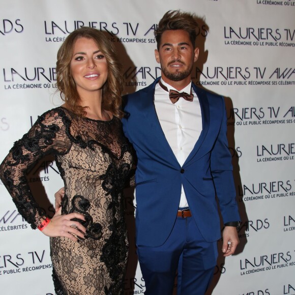 Emilie et Rémi de Secret Story 9 - Soirée des Lauriers TV Awards au Théâtre des Variétés à Paris, le 13 janvier 2016. © Denis Guigneboug/Bestimage