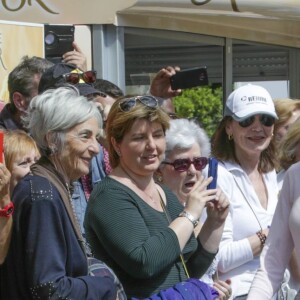 La reine Letizia d'Espagne lors de l'inauguration du 75ème salon du livre de Madrid le 27 mai 2016.