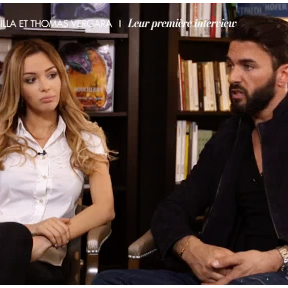 Nabilla et Thomas évoquent le fait d'avoir "snapchaté" leur procès. Emission "50 min inside" sur TF1. Le 28 mai 2016.