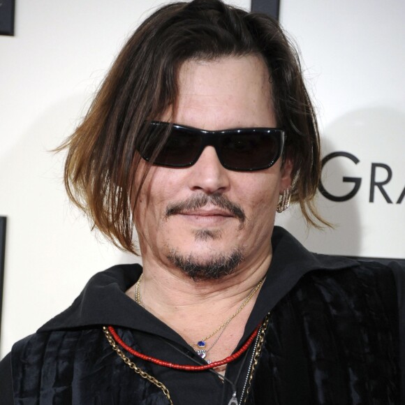 Johnny Depp - La 58ème soirée annuelle des Grammy Awards au Staples Center à Los Angeles, le 15 février 2016.
