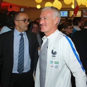 Didier Deschamps - Sortie en public pour l'équipe de France de football à l'hippodrome de Vincennes le 27 mai 2016. © CVS/Bestimage