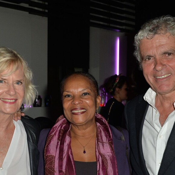 Exclusif - Jacques Sanchez, Catherine Ceylac, Christiane Taubira, Claude Sérillon - Anniversaire de Jacques Sanchez au restaurant Nolita à Paris le 29 mai 2016. © Veeren/Bestimage