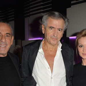 Exclusif - Thierry Ardisson, Bernard-Henri Lévy, Audrey Crespo-Mara et Arielle Dombasle - Anniversaire de Jacques Sanchez au restaurant Nolita à Paris le 29 mai 2016. © Veeren/Bestimage