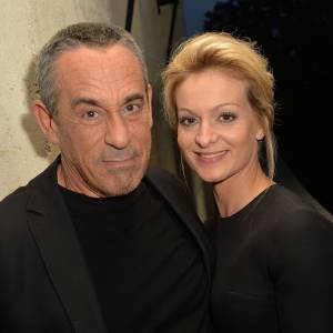 Exclusif - Thierry Ardisson et sa femme Audrey Crespo-Mara - Anniversaire de Jacques Sanchez au restaurant Nolita à Paris le 29 mai 2016. © Veeren/Bestimage