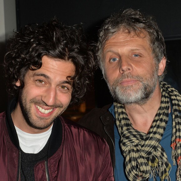 Exclusif - Max Boublil et Stéphane Guillon - Anniversaire de Jacques Sanchez au restaurant Nolita à Paris le 29 mai 2016. © Veeren/Bestimage