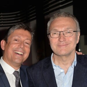 Exclusif - Jacques Sanchez et Laurent Ruquier - Anniversaire de Jacques Sanchez au restaurant Nolita à Paris le 29 mai 2016. © Veeren/Bestimage