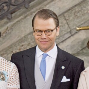 Le prince Oscar, la princesse Victoria de Suède, le prince Daniel, la reine Silvia, le roi Carl XVI Gustaf et Ewa Westling - Baptême du prince Oscar de Suède à Stockholm en Suède le 27 mai 2016.