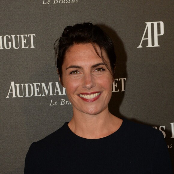 Semi-exclusif - Alessandra Sublet - Inauguration de la boutique Audemars Piguet, 15 rue Royale, et présentation de la nouvelle collection Royal Oak Yellow Gold, à Paris, le 26 mai 2016. © Rachid Bellak/Bestimage