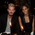 Semi-exclusif - Matt Pokora (M. Pokora), Cindy Bruna - Inauguration de la boutique Audemars Piguet, 15 rue Royale, et présentation de la nouvelle collection Royal Oak Yellow Gold, à Paris, le 26 mai 2016. © Rachid Bellak/Bestimage