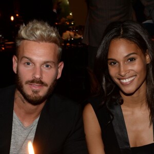 Semi-exclusif - Matt Pokora (M. Pokora), Cindy Bruna - Inauguration de la boutique Audemars Piguet, 15 rue Royale, et présentation de la nouvelle collection Royal Oak Yellow Gold, à Paris, le 26 mai 2016. © Rachid Bellak/Bestimage