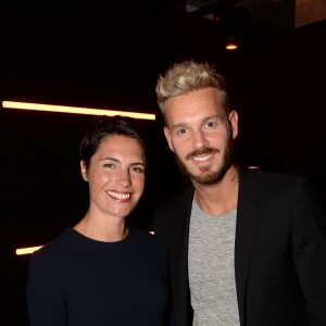 Semi-exclusif - Alessandra Sublet, Matt Pokora (M. Pokora) - Inauguration de la boutique Audemars Piguet, 15 rue Royale, et présentation de la nouvelle collection Royal Oak Yellow Gold, à Paris, le 26 mai 2016. © Rachid Bellak/Bestimage