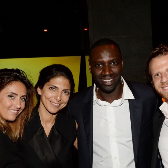 Semi-exclusif - Hoda Roche et Omar Sy (ambassadeur de la marque) entre Valérie Messika et son mari Jean-Baptiste Sassine - Inauguration de la boutique Audemars Piguet, 15 rue Royale, et présentation de la nouvelle collection Royal Oak Yellow Gold, à Paris, le 26 mai 2016. © Rachid Bellak/Bestimage