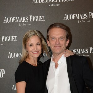 Semi-exclusif - Frédéric Saldmann et sa femme Marie - Inauguration de la boutique Audemars Piguet, 15 rue Royale, et présentation de la nouvelle collection Royal Oak Yellow Gold, à Paris, le 26 mai 2016. © Rachid Bellak/Bestimage