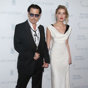 Johnny Depp, Amber Heard au gala The Art of Elysium Heaven à Santa Monica, le 10 janvier 2015