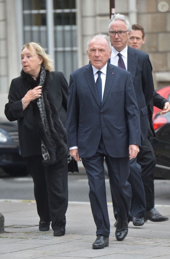 François Pinault et sa femme Maryvonne - Obsèques de André Rousselet en la Basilique Sainte-Clotilde de Paris le 2 juin 2016.02/06/2016 - Paris