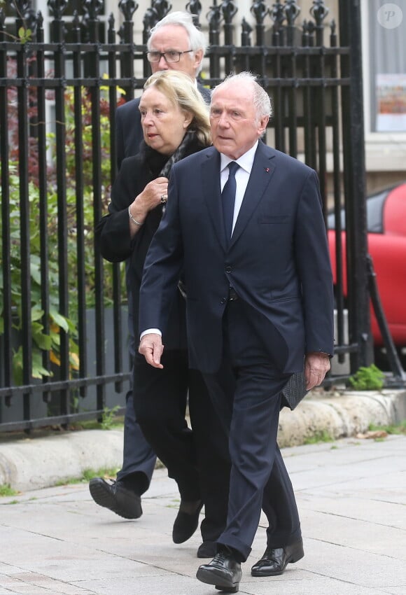 François Pinault et sa femme Maryvonne - Obsèques de André Rousselet en la Basilique Sainte-Clotilde de Paris le 2 juin 2016.02/06/2016 - Paris