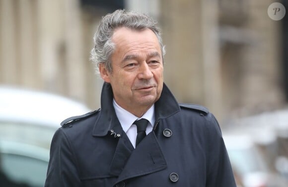 Michel Denisot - Obsèques de André Rousselet en la Basilique Sainte-Clotilde de Paris le 2 juin 2016.02/06/2016 - Paris