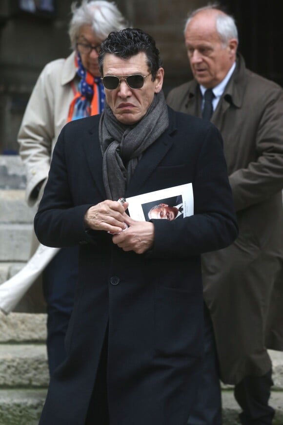 Marc Lavoine à la sortie des obsèques de André Rousselet en la Basilique Sainte-Clotilde de Paris le 2 juin 2016.02/06/2016 - Paris