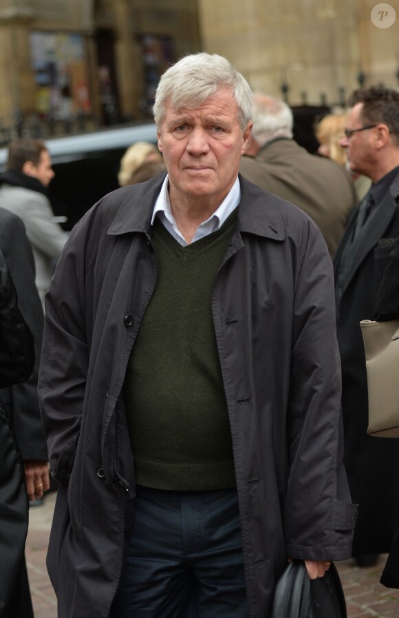 Bruno Masure à la sortie des obsèques de André Rousselet en la Basilique Sainte-Clotilde de Paris le 2 juin 2016.02/06/2016 - Paris