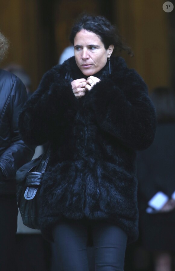 Mazarine Pingeot à la sortie des obsèques de André Rousselet en la Basilique Sainte-Clotilde de Paris le 2 juin 2016.02/06/2016 - Paris