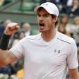  Andy Murray à Roland-Garros le 1er juin 2016, lors de sa victoire en quart de finale contre Richard Gasquet. 