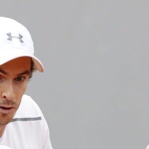 Andy Murray à Roland-Garros le 1er juin 2016, lors de sa victoire en quart de finale contre Richard Gasquet.