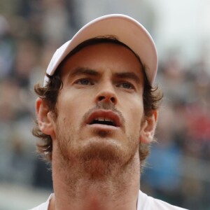 Andy Murray à Roland-Garros le 1er juin 2016, lors de sa victoire en quart de finale contre Richard Gasquet.