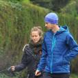Exclusif - Andy Murray et sa femme Kim à Londres en novembre 2015, en promenade avec leurs chiens quelques mois avant la naissance de leur fille Sophia.