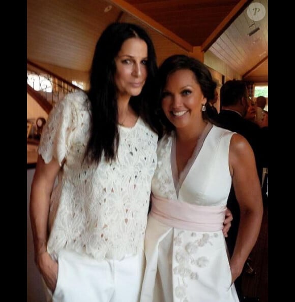 Vanessa Williams pose lors de son mariage avec son amie Kate. Instagram, mai 2016