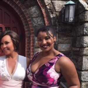 Vanessa Williams et deux de ses filles, lors de son mariage. Instagram, mai 2016