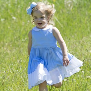 La princesse Madeleine de Suède avec son mari Christopher O'Neill et leur fille la princesse Leonore lors d'une visite dans le Gotland à Visby le 3 juin 2016.  Princess Madeleine with her husband Christopher O'Neill and daughter princess Leonore visiting Gotland, Sweden, June 3rd, 2016.03/06/2016 - Visby