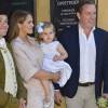 La princesse Madeleine de Suède avec son mari Christopher O'Neill et leur fille la princesse Leonore lors d'une visite dans le Gotland à Visby le 3 juin 2016.  Princess Madeleine, Christopher O'Neill and Princess Leonore (Duchess of Gotland) visit Visby. Princess Leonore will visit her horse, a Gotland Russ named Heidi of Gotland, and the family will have lunch at the residence before they end the day with a short walk to Gotland Museum and the exhibition Ship O Fun in Visby on June 3, 2016.03/06/2016 - Visby