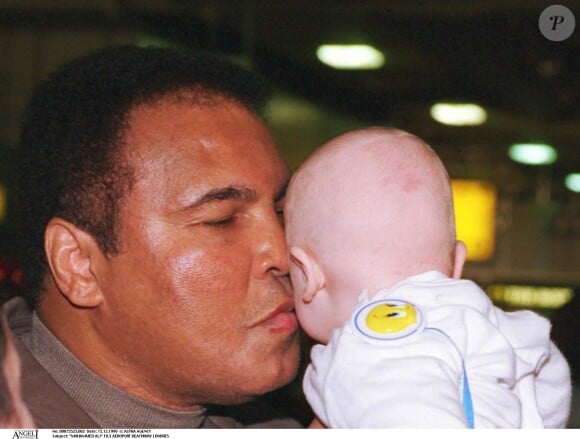 Mohamed Ali et son fils à Londres.