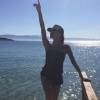 Victoria Beckham en vacances en famille en Grèce en juin 2016.