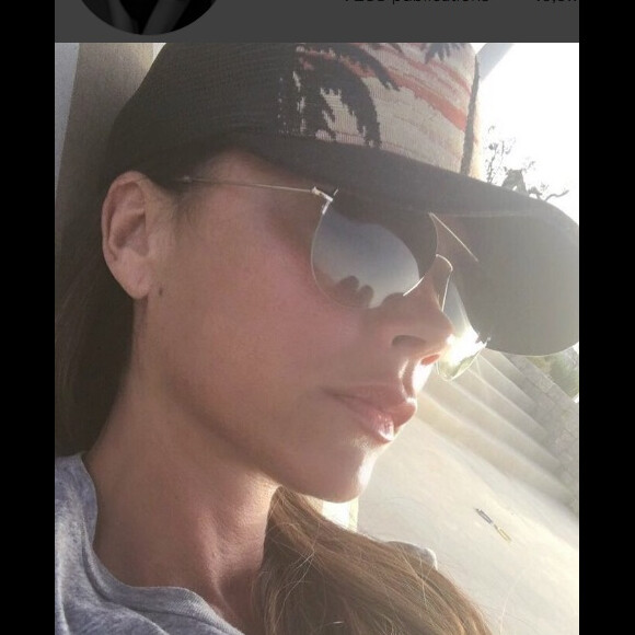 Victoria Beckham en vacances en famille en Grèce en juin 2016.
