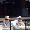 Exclusif - Prix Spécial - No Web - Eva Longoria, David Beckham et Victoria Beckham - Eva Longoria se détend avec ses amis à la piscine juste avant son mariage avec José Baston au Mexique le 21 mai 2016.21/05/2016 - Valley de Bravo