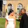 Kim Kardashian et Kanye West à Rome, le 22 mai 2016.
