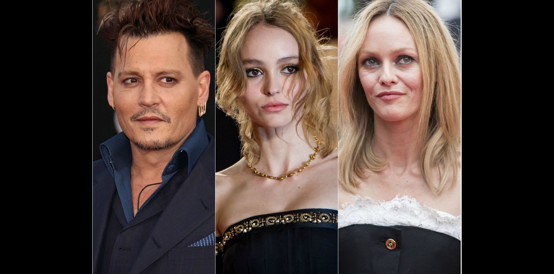 LilyRose Depp, Vanessa Paradis et Johnny Depp dans le même film
