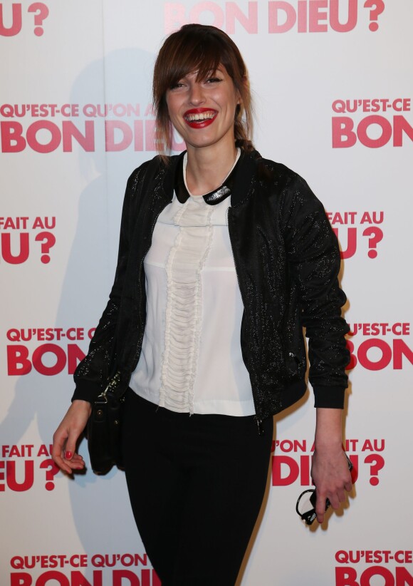 Jennifer Ayache - Avant-première du film "Qu'est-ce qu'on a fait au Bon Dieu?" au Grand Rex à Paris, le 10 avril 2014