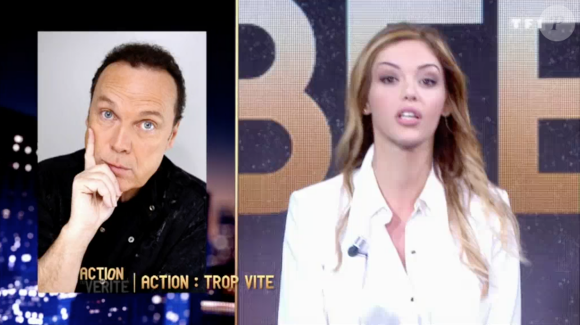 Nabilla dans "Action ou vérité" présentée par Alessandra Sublet sur TF1, le 10 juin 2016.
