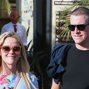 Exclusif - Reese Witherspoon et son mari Jim Toth vont déjeuner au restaurant Casa Nostra pour la Saint-Valentin à Pacific Palisades, le 14 février 2016.