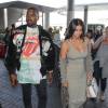 Kim Kardashian et Kanye West arrivent à l'aéroport de Los Angeles (LAX), le 12 juin 2016. Kim Kardashian and Kanye West arrive at Los Angeles airport (LAX).