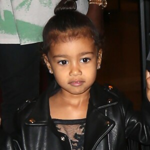 Kim Kardashian et son mari Kanye West sont allés voir The Lion King' avec leur fille North West à New York, le 5 juin 2016