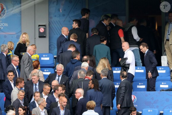 Le prince Daniel de Suède et Helena Seger, femme de Zlatan Ibrahimovic, présente avec leurs enfants, ont assisté au match Suède - Irlande au Stade de France pendant l'Euro 2016 le 13 juin 2016. © Cyril Moreau / Bestimage
