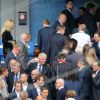 Le prince Daniel de Suède et Helena Seger, femme de Zlatan Ibrahimovic, présente avec leurs enfants, ont assisté au match Suède - Irlande au Stade de France pendant l'Euro 2016 le 13 juin 2016. © Cyril Moreau / Bestimage