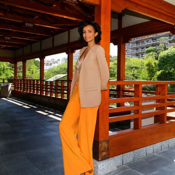 Rendez-vous avec Sonia Rolland dans le Jardin Japonais de Monaco lors du 56ème Festival de télévision de Monte-Carlo, le 13 juin 2016. © Pool Festival TV Monaco/Bestimage