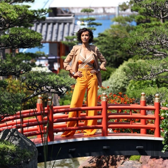 Rendez-vous avec Sonia Rolland dans le Jardin Japonais de Monaco lors du 56ème Festival de télévision de Monte-Carlo, le 13 juin 2016. © Pool Festival TV Monaco/Bestimage13/06/2016 - Monte-Carlo