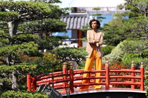 Rendez-vous avec Sonia Rolland dans le Jardin Japonais de Monaco lors du 56ème Festival de télévision de Monte-Carlo, le 13 juin 2016. © Pool Festival TV Monaco/Bestimage